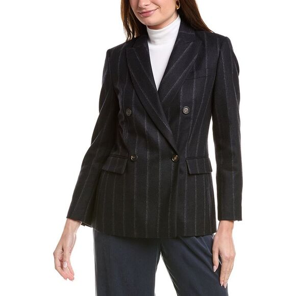Brunello Cucinelli WomensWool & Silk-Blend Blazer